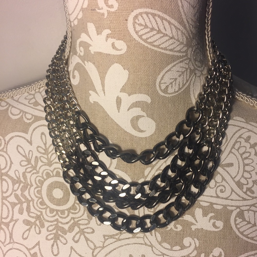 Silver Link Neclace